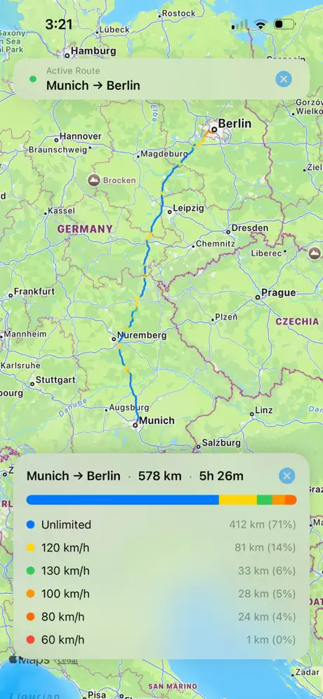 Autobahn Map screenshot