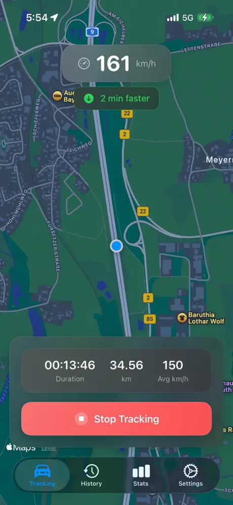 Speed Tracker screenshot
